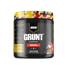 Redcon1 Grunt EAAs Tiger's Blood bottle boosts post-workout recovery.