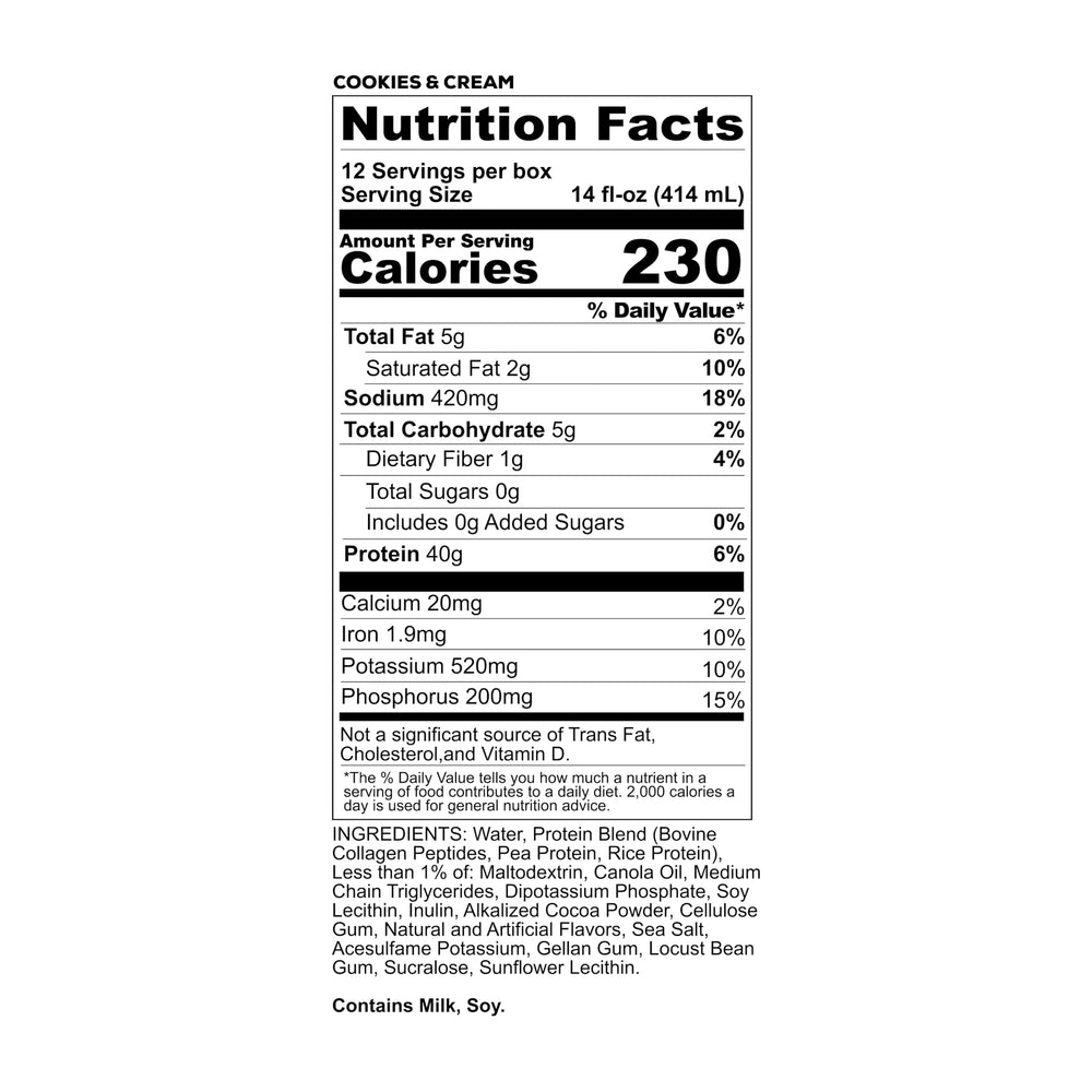 REDCON1 MRE Cookies & Cream RTD being poured for quick meal replacement