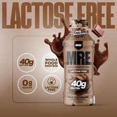 REDCON1 MRE whole-food protein blend label highlights natural ingredients