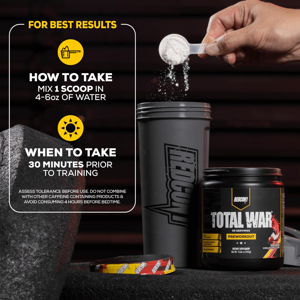 Pre-workout mix in a glass, ready to be blended for a workout session.