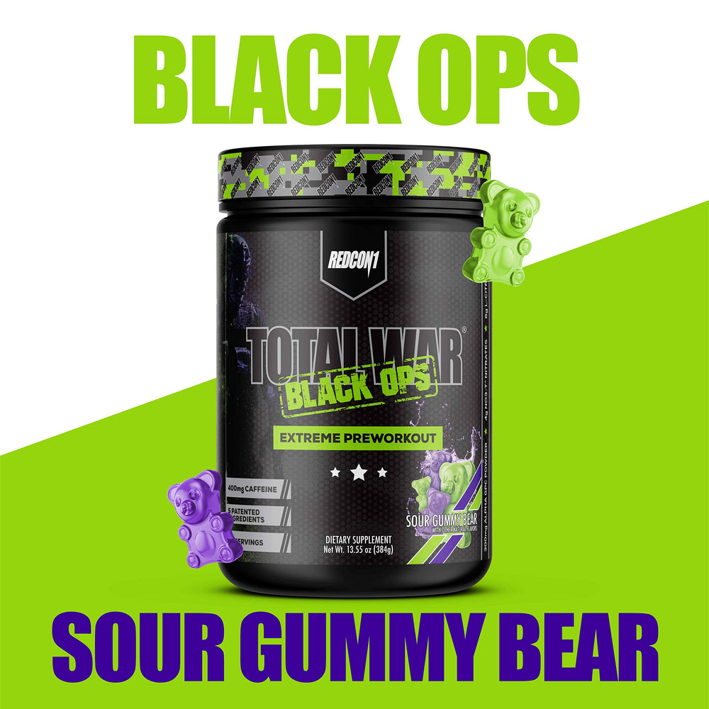 REDCON1 Total War Black Ops powder dissolving in water showing quick mix