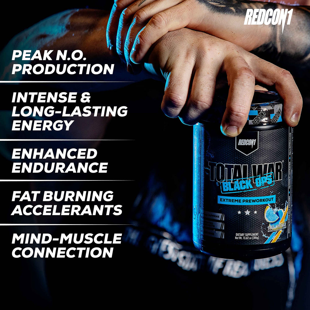 REDCON1 Total War Black Ops thermogenic-complex graphic hinting physique-focused effects