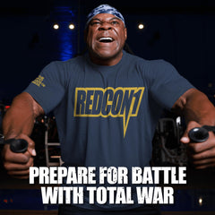 REDCON1 Total War caffeine content image underscores high-energy focus possibilities