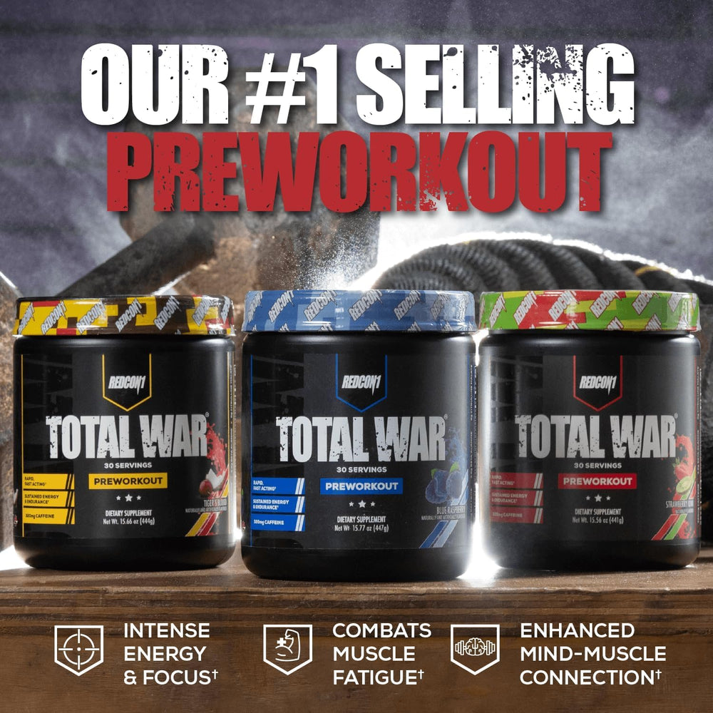 RedCon1 Total War Cali Splash powder stirred in gym setting for quick intake