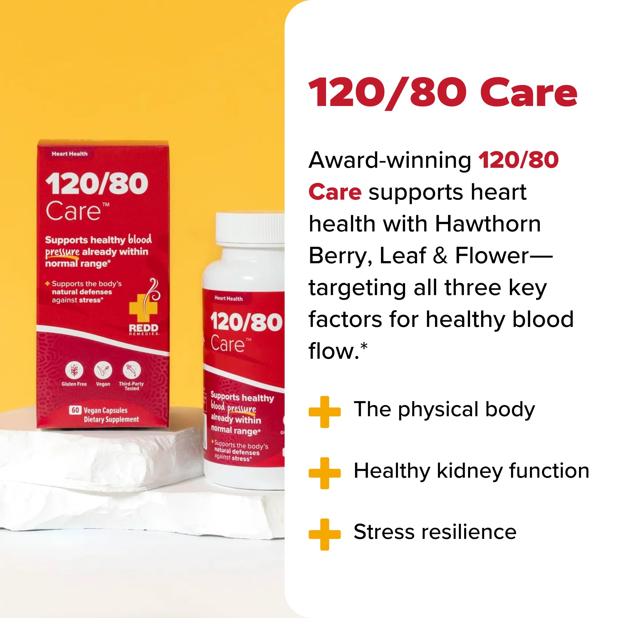Redd Remedies Cardio Stress Blend image featuring schisandra, astragalus, and andrographis