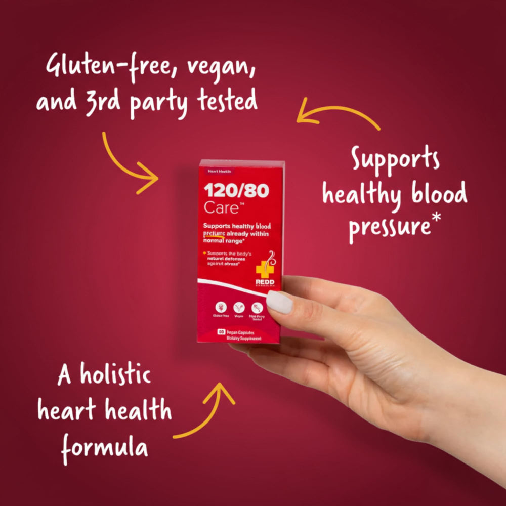 Redd Remedies hawthorn blend ingredient visuals emphasize circulation support
