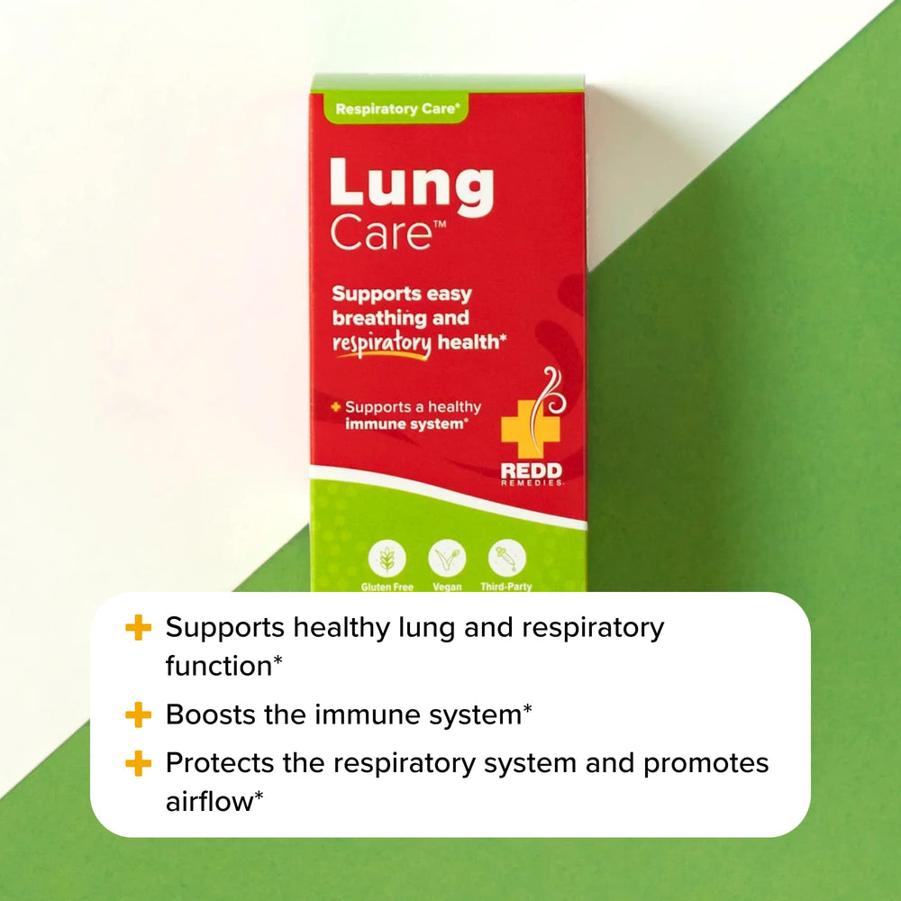 Redd Remedies Lung Care herbs including mullein and malabar nut