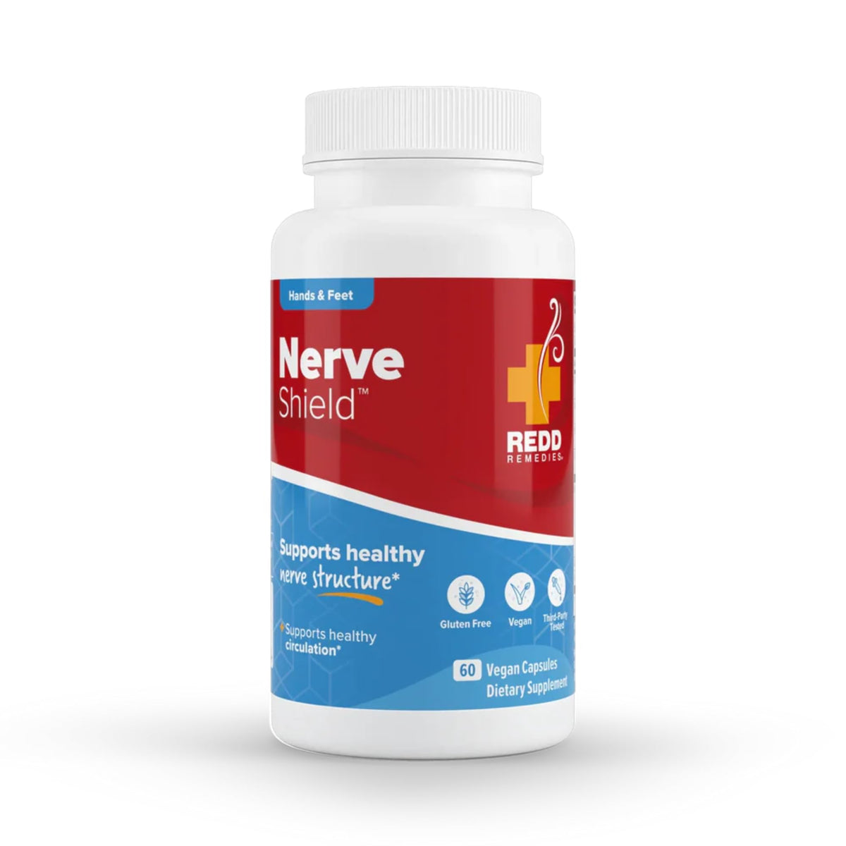 Redd Remedies Nerve Shield bottle front view for everyday nerve support