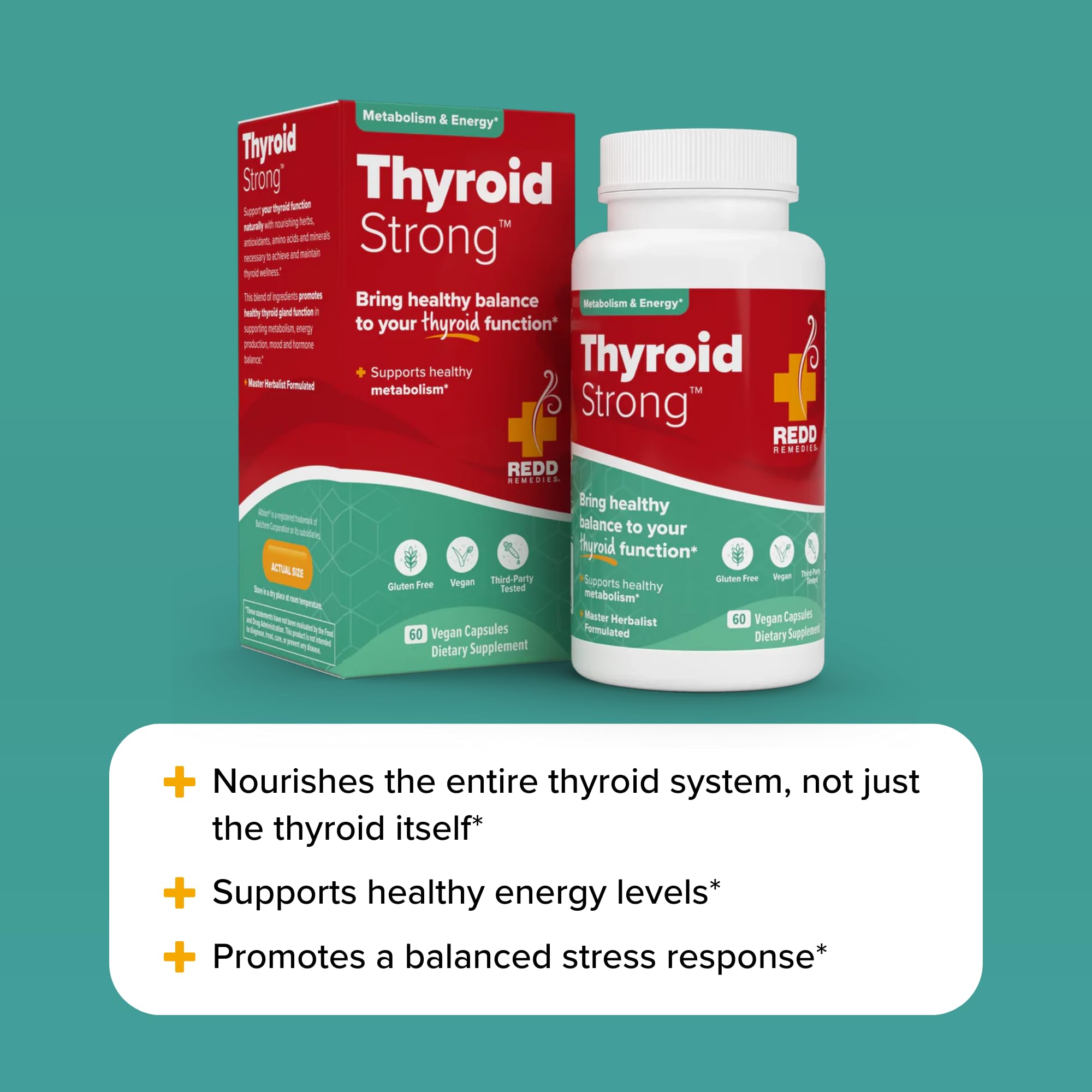 Redd Remedies Thyroid Strong GMP facility sign—quality and safety standards