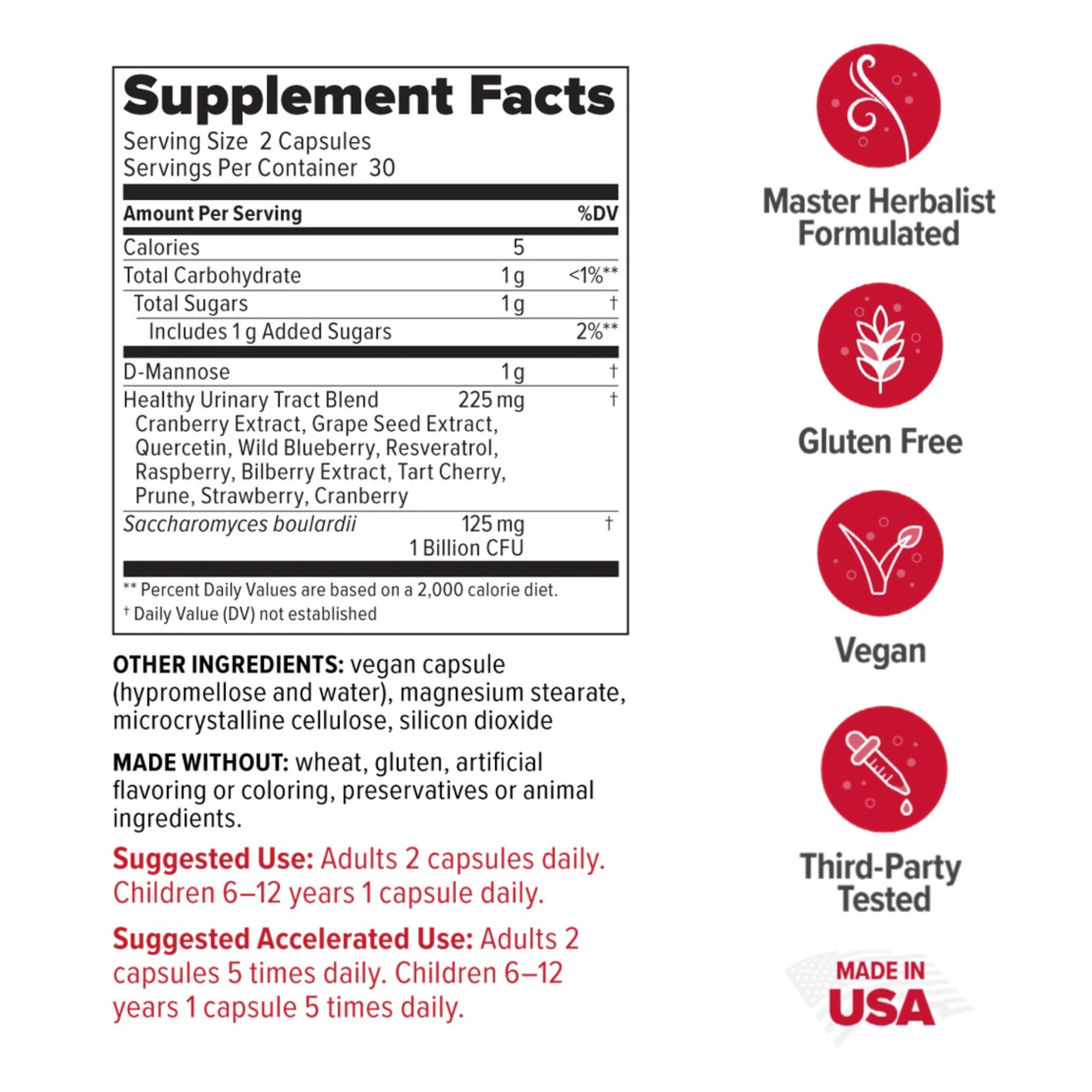 Redd Remedies UT Soothe capsules close-up emphasizes vegetarian formula and bladder health benefits.