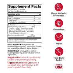 Redd Remedies UT Soothe capsules close-up emphasizes vegetarian formula and bladder health benefits.
