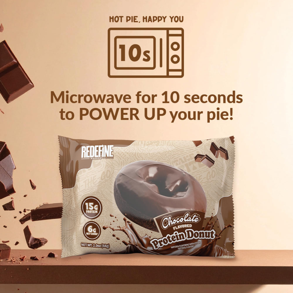 REDEFINE Chocolate Protein Donut after-workout scene demonstrates quick, flavorful fuel.