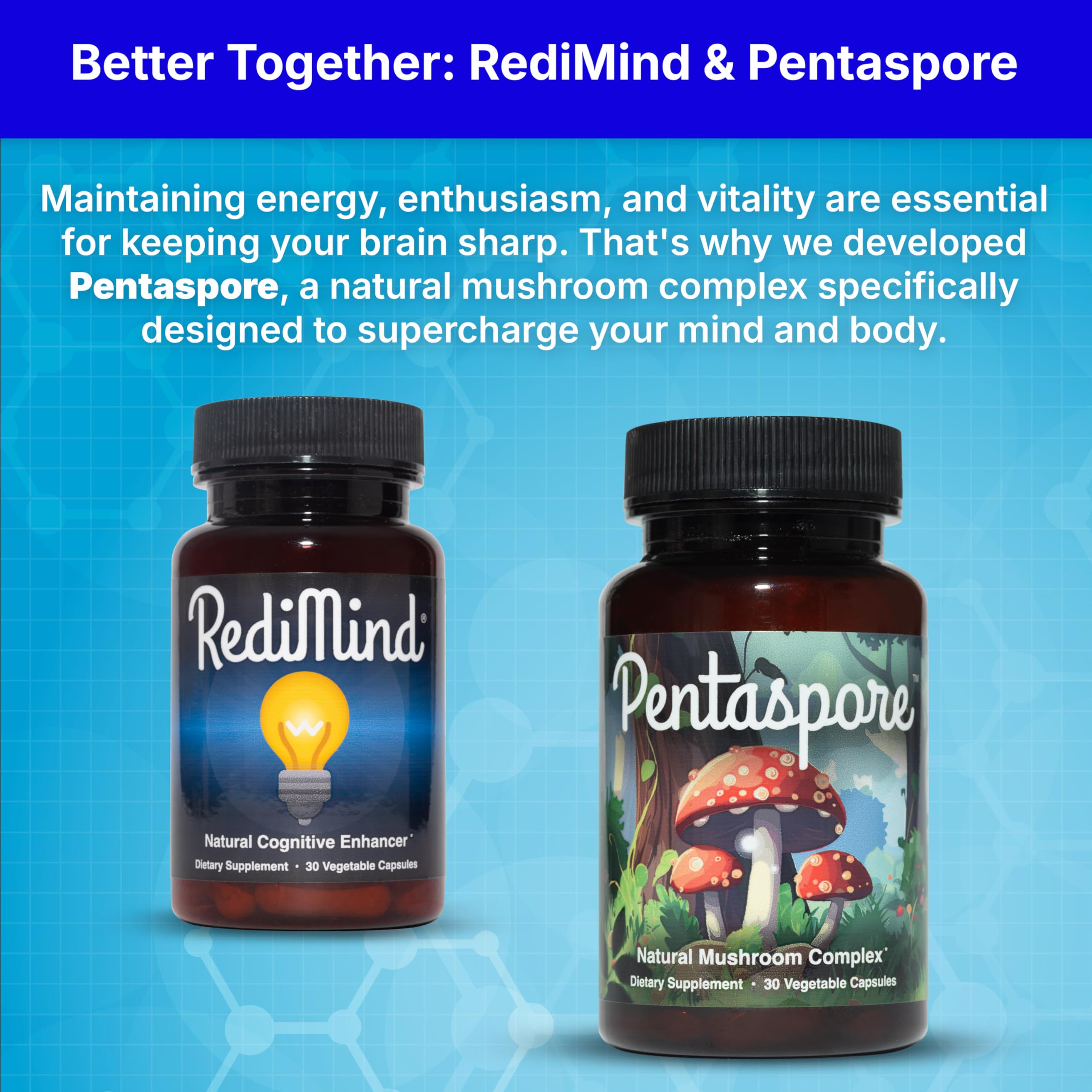 RediMind brain-health visual highlighting potential cognitive support