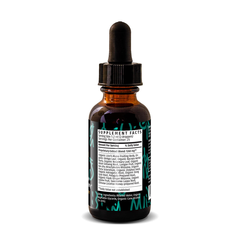 Redmint Lion's Mane tincture icon signaling immune support.