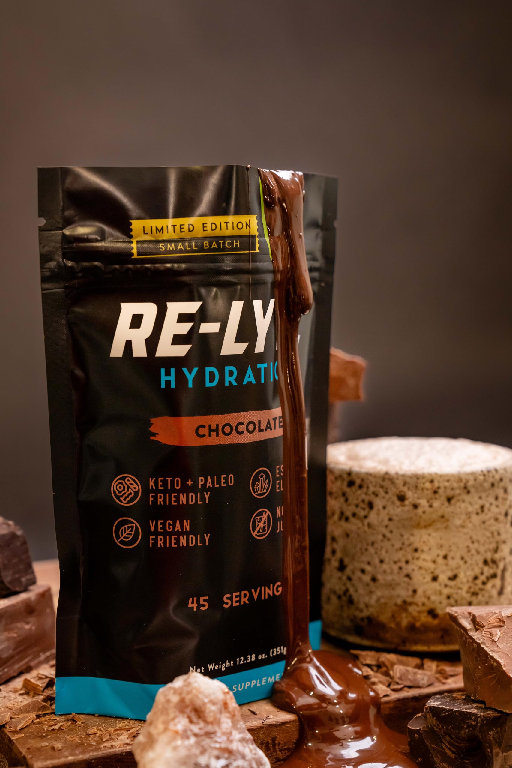 REDMOND Re-Lyte Chocolate Limited Edition packaging on display.