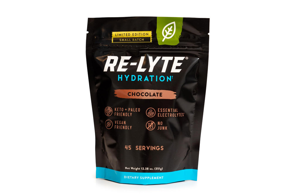 REDMOND Re-Lyte Chocolate tub closeup for rich hydration with clean ingredients.