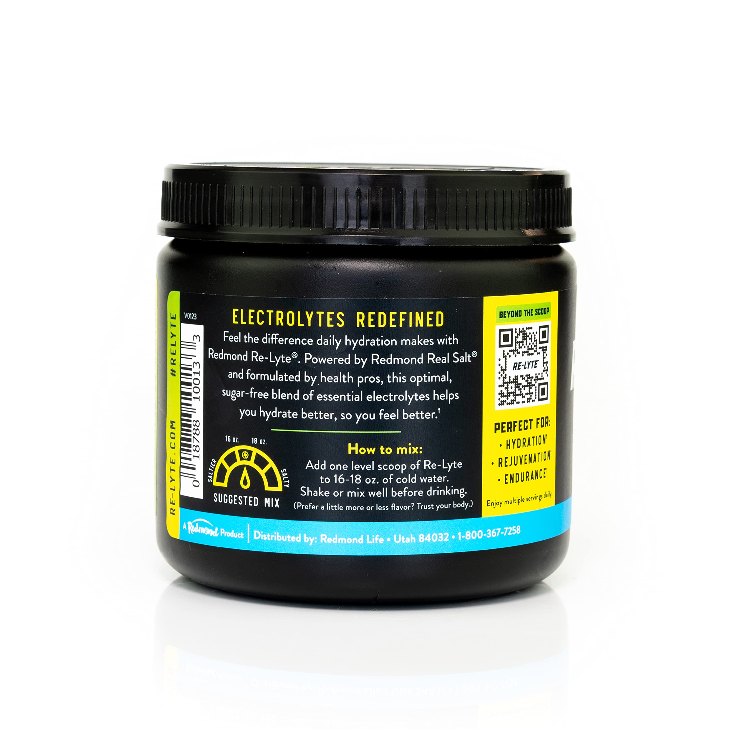 Redmond Re-Lyte Lemon Lime being poured for quick electrolyte refreshment during workouts
