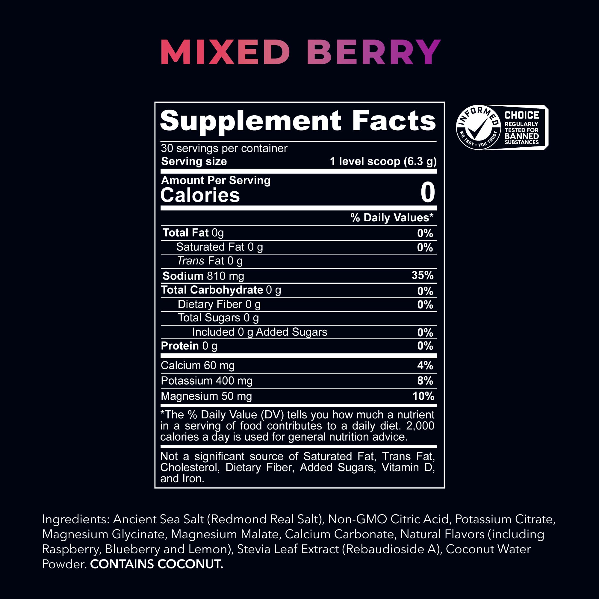 Redmond Re-Lyte Mixed Berry jar side in compact travel size.