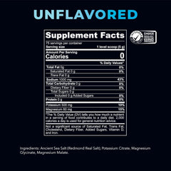 Redmond Re-Lyte unflavored powder dissolving in water for workouts