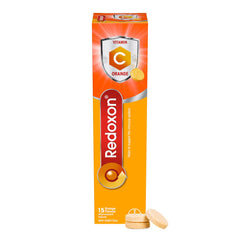 Redoxon Orange Vitamin C effervescent tablets in a blister pack for daily immune-support routine