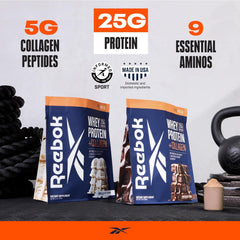 Reebok ReeBuild scoop ready to measure for fast protein intake after training