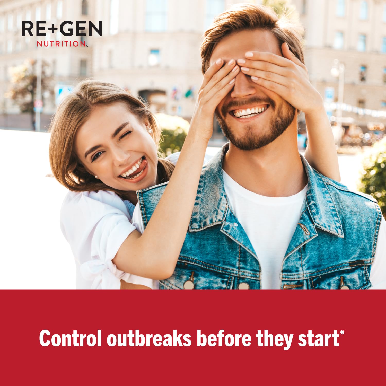 Re+Gen Nutrition H Rescue immune capsules close-up highlighting easy-to-swallow design for adults.