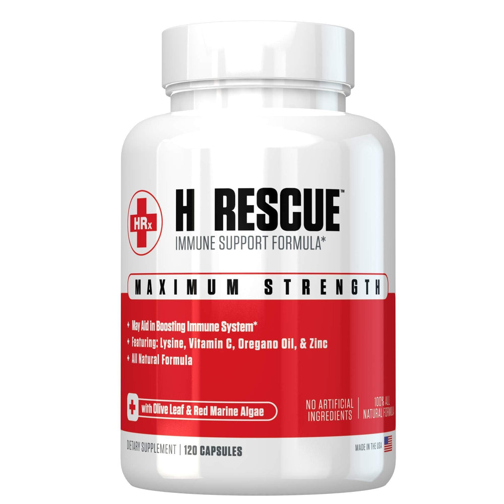 Re+Gen Nutrition H Rescue capsules front view for daily immune support.