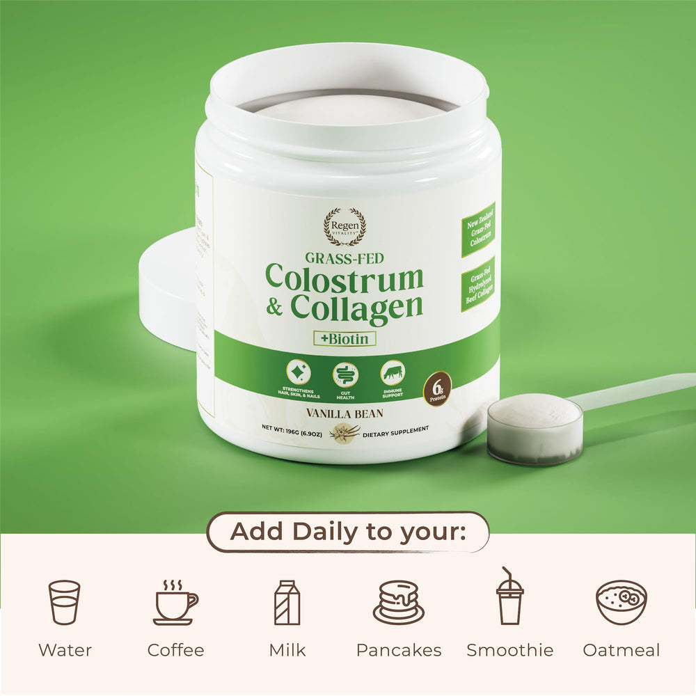 Scoop on counter ready for daily wellness routine.