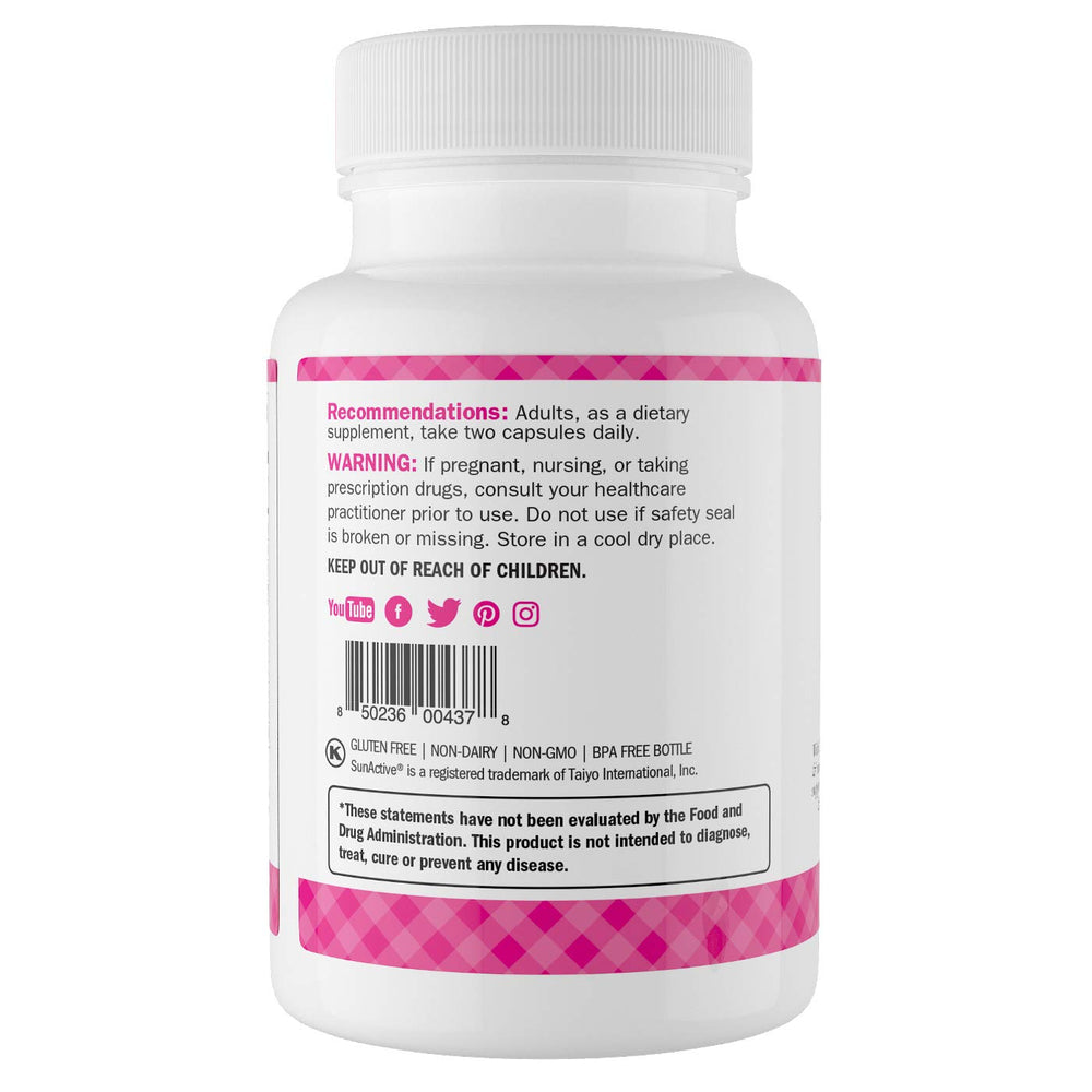 Regular Girl label nutrition panel with 21 vitamins and minerals.