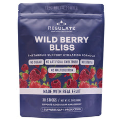 Regulate Wild Berry Bliss stick pack for on-the-go hydration