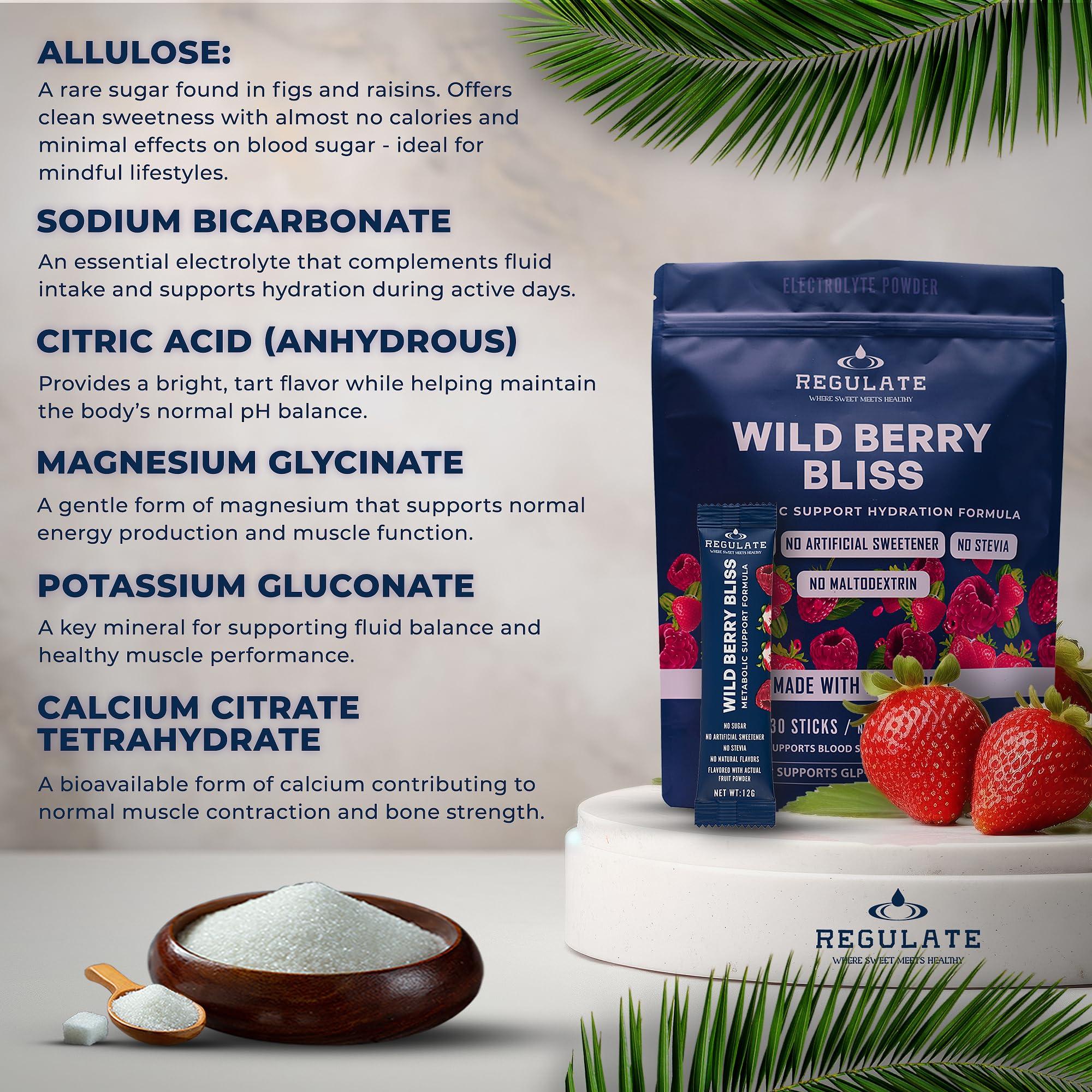 Regulate Wild Berry Bliss vegan gluten-free badge label