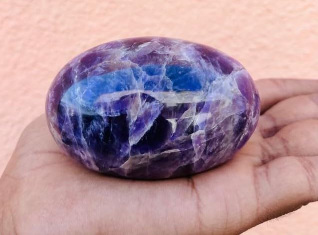 Reiki-friendly amethyst lingam for energy work and healing sessions.