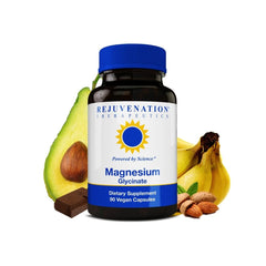 BPA-free bottle with organic vegan magnesium glycinate label