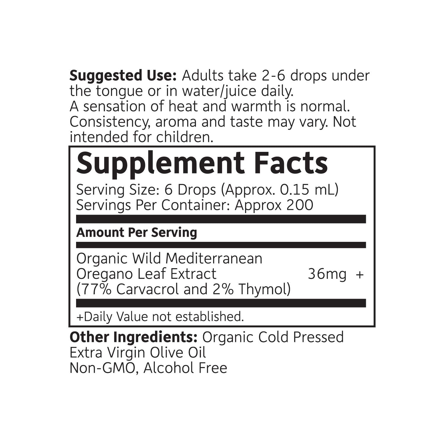 Carvacrol-rich oregano oil detail from RejuveNaturals.