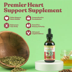 Rejuvica Health CardioVance alcohol-free extraction preserves delicate herbs.