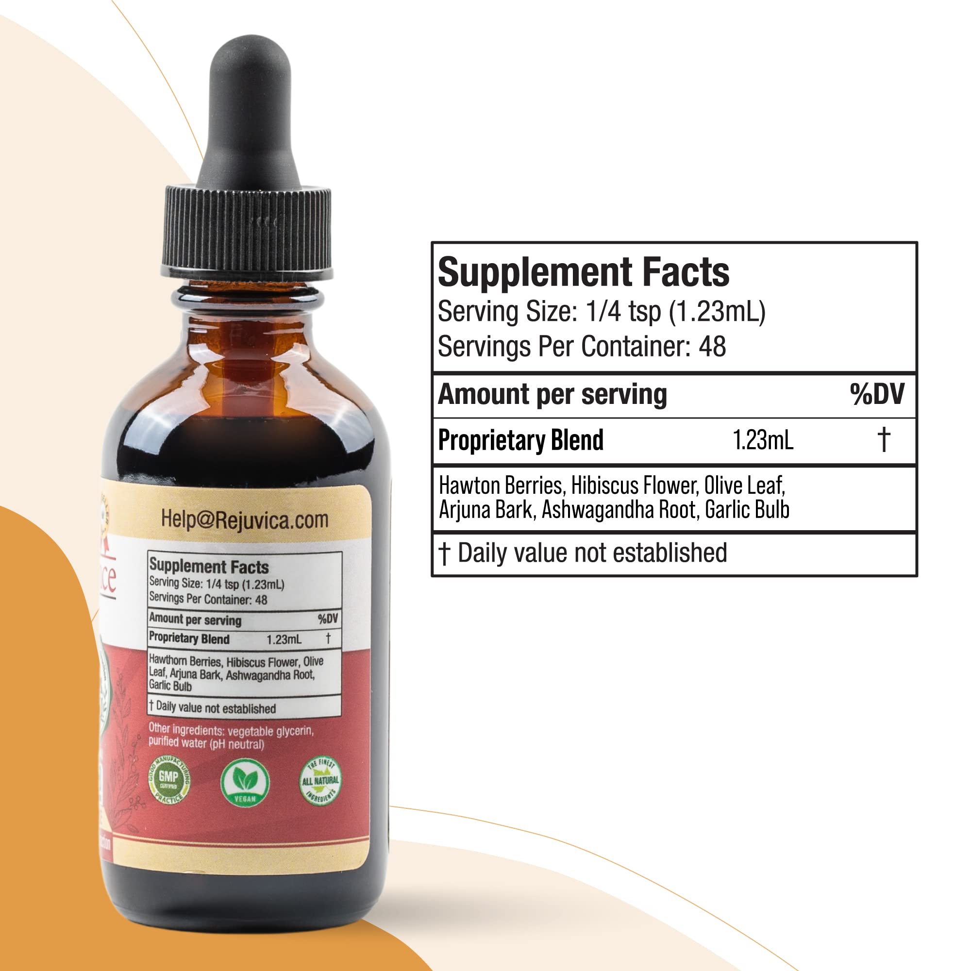 Rejuvica Health CardioVance daily dropper dose fits into routines.