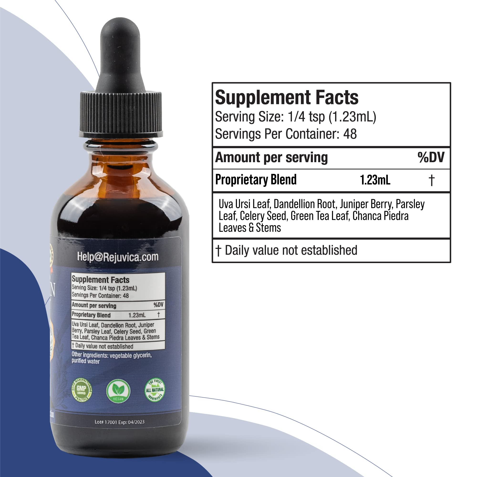 Hydrocin bottle close-up label showcases alcohol-free liquid formulation for easy use.