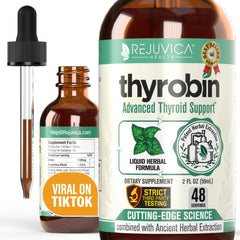 Rejuvica Health Thyrobin bottle with pour for convenient thyroid support