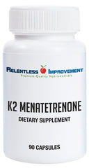 Relentless Improvement K2MK4 15mg capsule close-up for high-potency daily use.