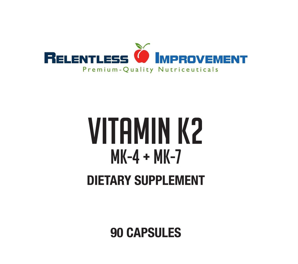 Relentless Improvement bottle highlights 90 capsules for convenient daily routine
