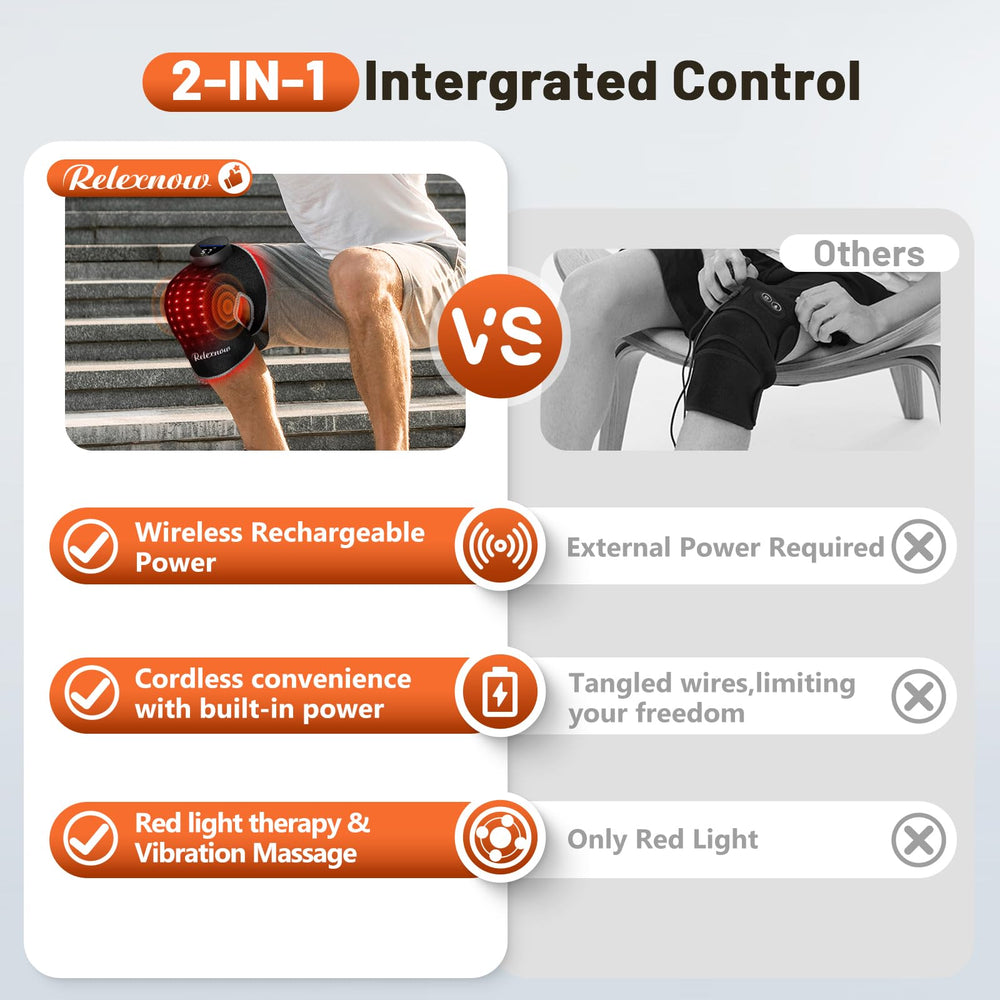 RELEXNOW knee-elbow-shoulder compatibility with the extension strap for multiple joints.
