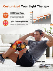 RELEXNOW knee massager with four zones delivers focused relief after activity.