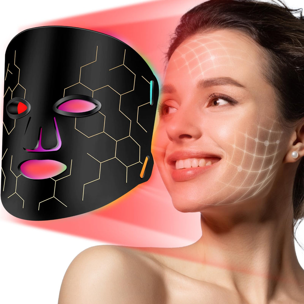 RELEXNOW LED face mask showing 288 beads for full‑face coverage and even light distribution.