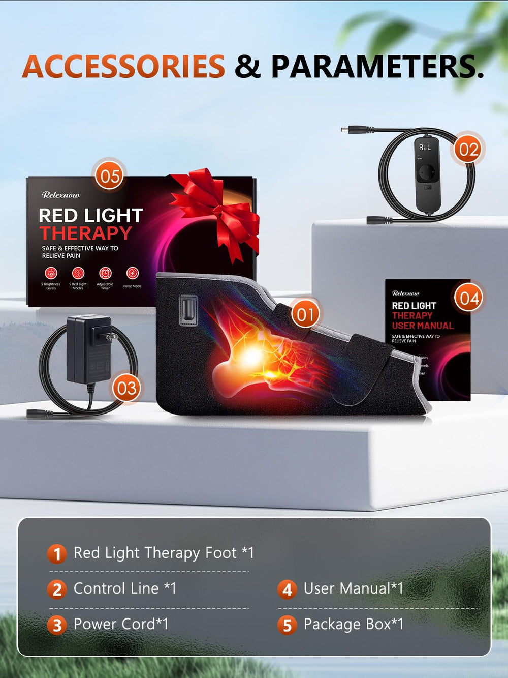 RELEXNOW plug-in power cord setup for continuous operation during sessions