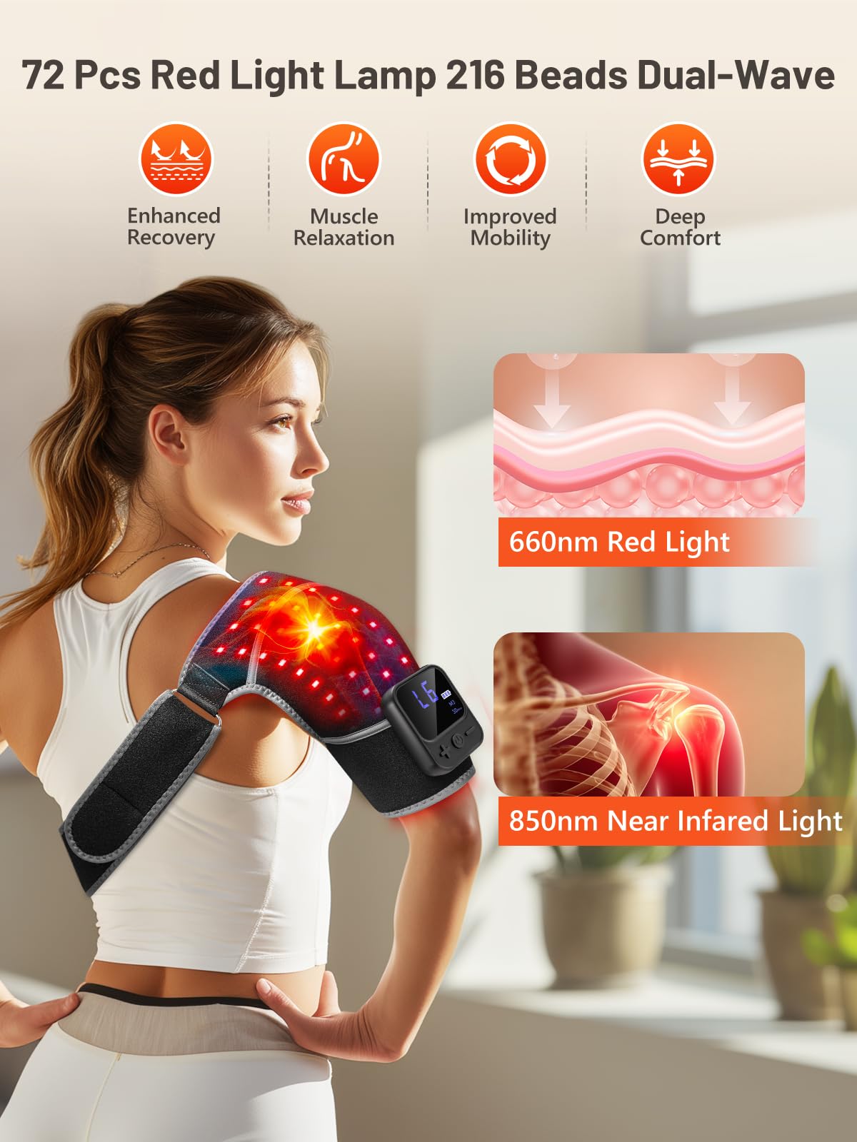 RELEXNOW ergonomic-fit design curved shoulder form for comfortable wear