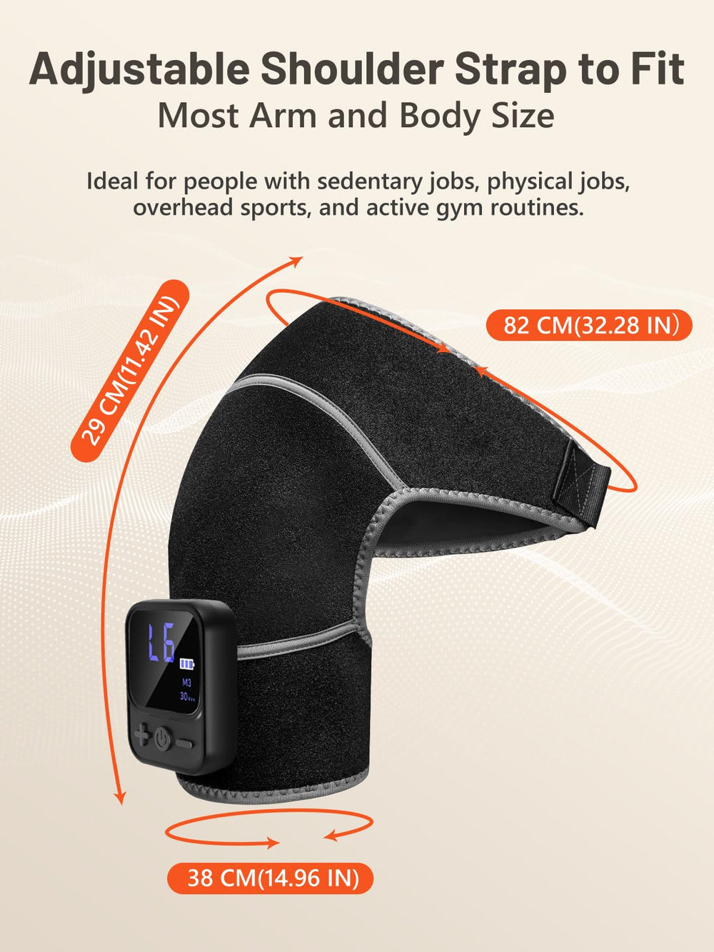 RELEXNOW in-use during running shows portable therapy on the go