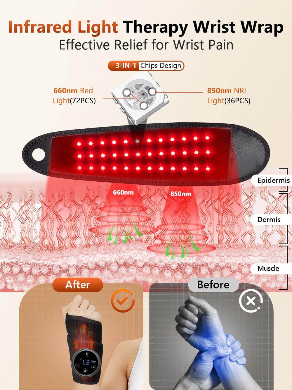 RELEXNOW therapy mode with vibration aids targeted relaxation.