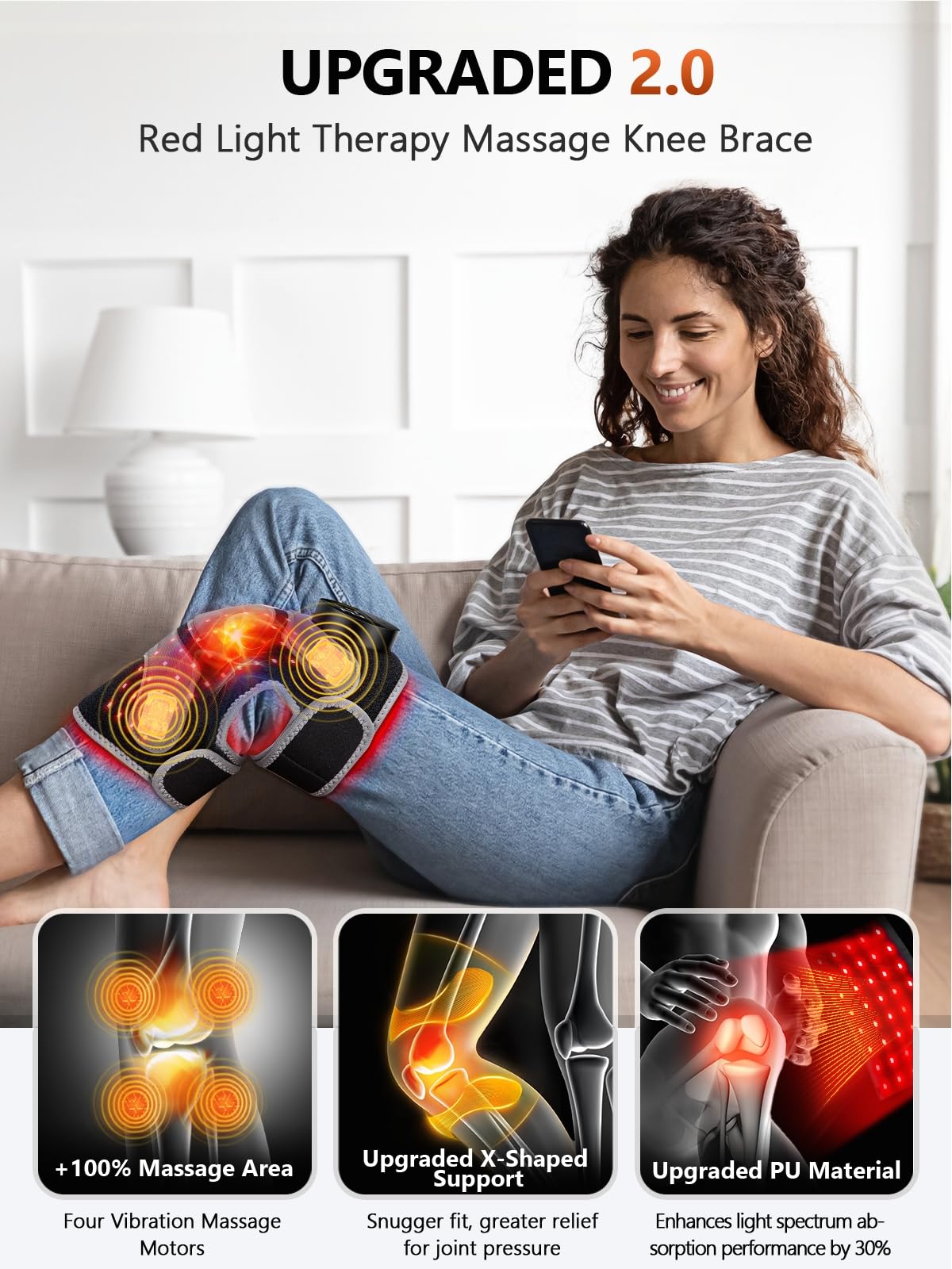 RELEXNOW thermal pulse massage provides deeper tissue relaxation during recovery.