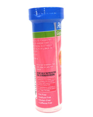 ReliOn glucose tablets in fruity packaging for convenient travel use.