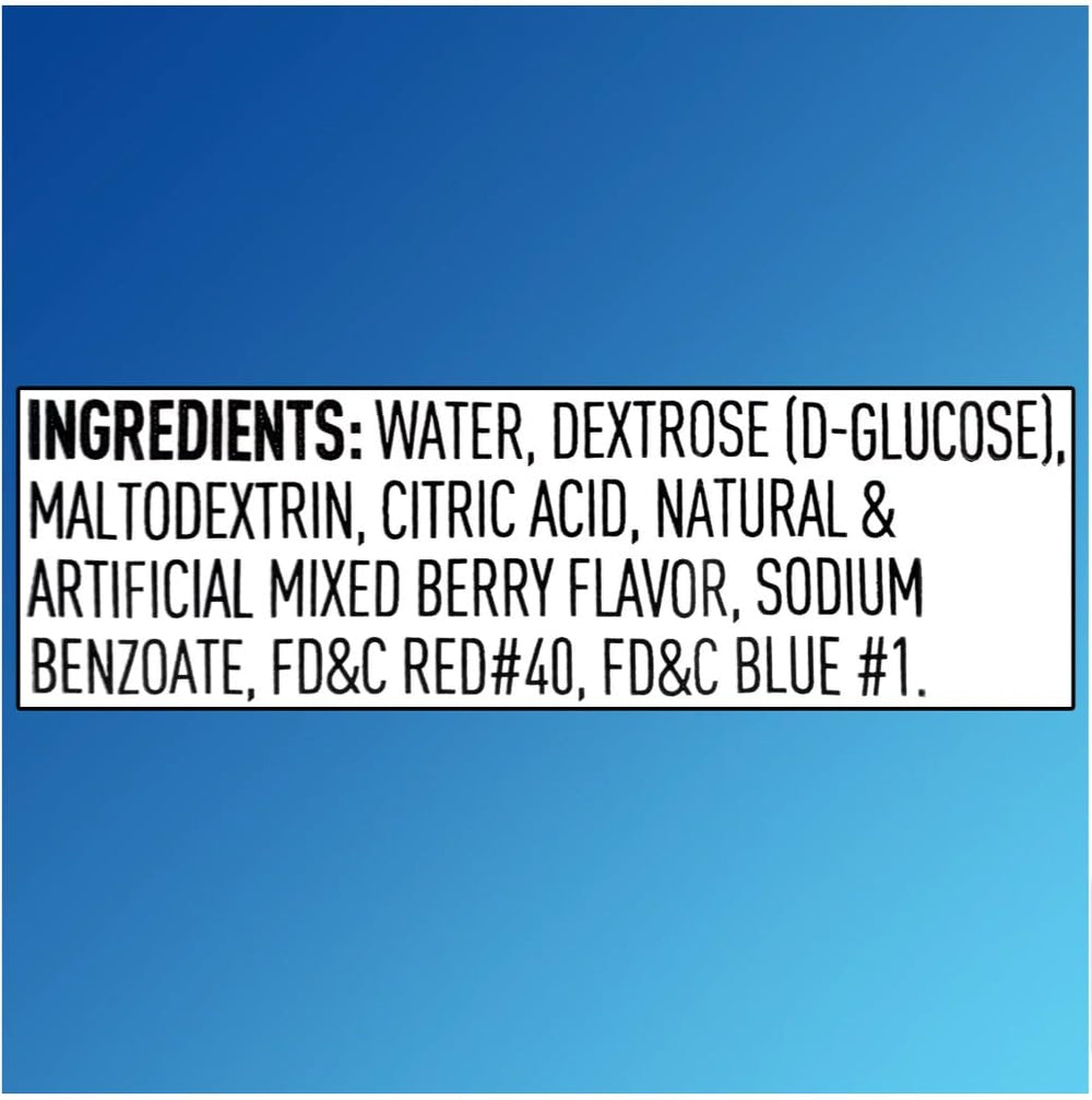Reli On glucose shot mixed berry bottle - fast-acting carbs with refreshing flavor.